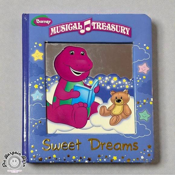 Barney Other - Barney Musical Treasury Sweet Dreams Sound Board Book Interactive Bedtime *RARE*